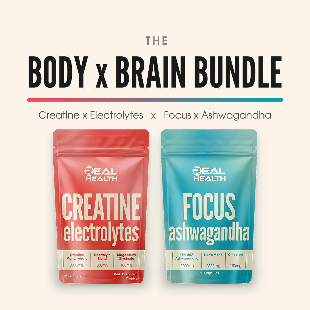 The Body x Brain Bundle: Creatine x Electrolytes and Focus x Ashwagandha