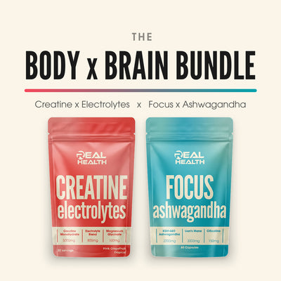 The Body x Brain Bundle: Creatine x Electrolytes and Focus x Ashwagandha